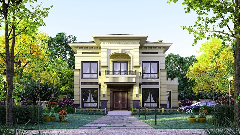 德阳中式合院住宅，开放庭院与邻里乡亲更亲近